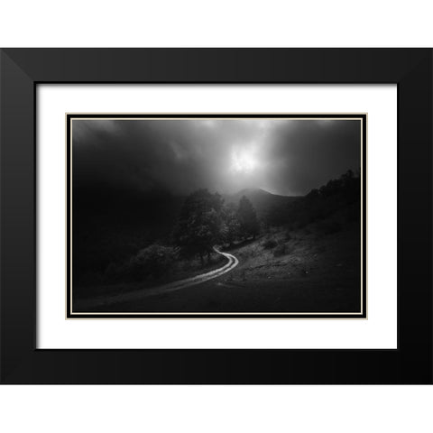 A Fleeting Moment Of Grace Black Modern Wood Framed Art Print with Double Matting by Manini, Filippo