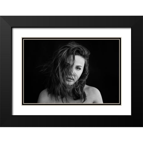 Sensual Beauty [Mimi Ch] Black Modern Wood Framed Art Print with Double Matting by Krystynek MQEP, Martin