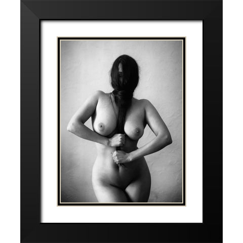 Marina Black Modern Wood Framed Art Print with Double Matting by Kapsha, Eduards
