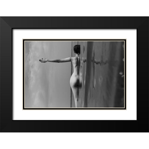 Between Sky And Water 2 Black Modern Wood Framed Art Print with Double Matting by Faletkin, Mikhail