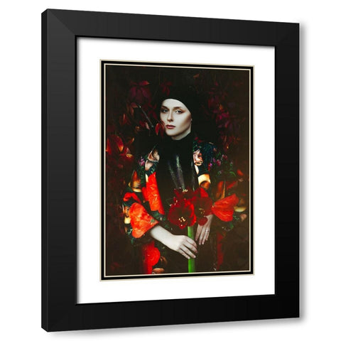The Divine Feminine Black Modern Wood Framed Art Print with Double Matting by Bolgov, Ruslan