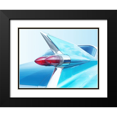 Us Classic Car 1959 Sedan Deville Black Modern Wood Framed Art Print with Double Matting by Gube, Beate