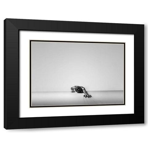 The Pain Black Modern Wood Framed Art Print with Double Matting by Alizolghadri93