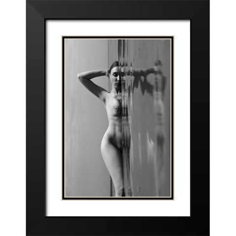 Meditation 2 Black Modern Wood Framed Art Print with Double Matting by Faletkin, Mikhail