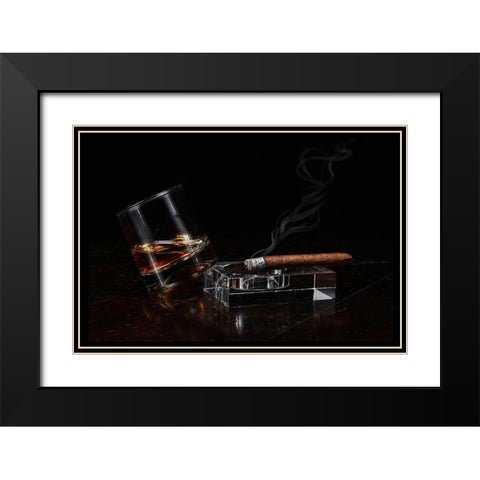 Still Life For Adults Black Modern Wood Framed Art Print with Double Matting by Simeonov, Valentin