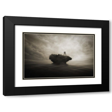 Reserved Seats Without A Master Black Modern Wood Framed Art Print with Double Matting by kazutoshikawakami