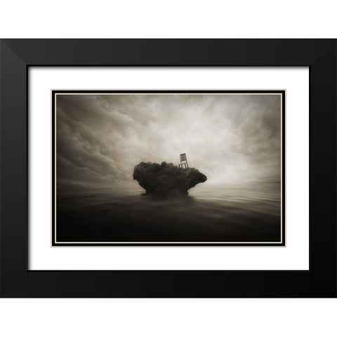 Reserved Seats Without A Master Black Modern Wood Framed Art Print with Double Matting by kazutoshikawakami