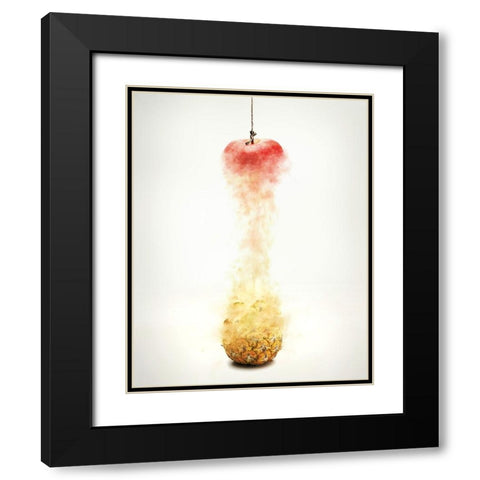 Plus Pine Black Modern Wood Framed Art Print with Double Matting by kazutoshikawakami