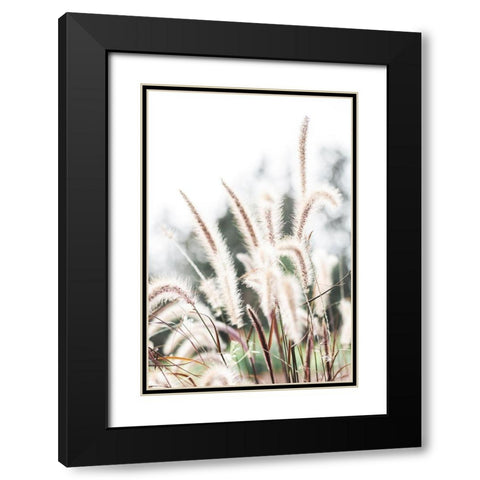 Grass Black Modern Wood Framed Art Print with Double Matting by 1x Studio III