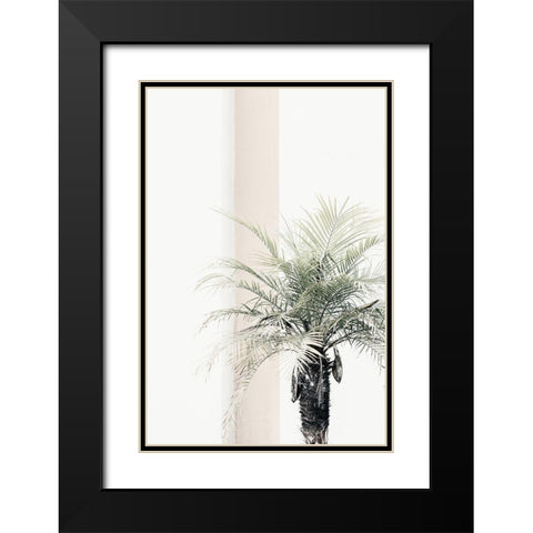 Palm tree Black Modern Wood Framed Art Print with Double Matting by 1x Studio III