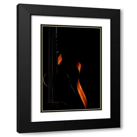 Curves. Black Modern Wood Framed Art Print with Double Matting by Taylor, Chris