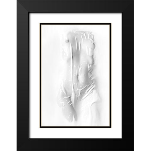 Purity Black Modern Wood Framed Art Print with Double Matting by Belokonov, Boris