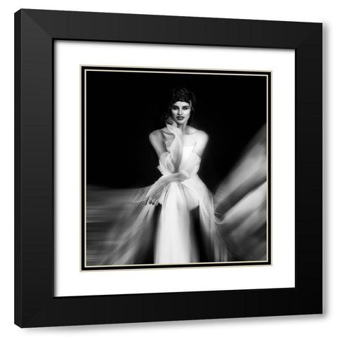 The Wait Black Modern Wood Framed Art Print with Double Matting by Punyet Miro, Carles