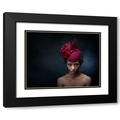 I Will Leave My Hat On Black Modern Wood Framed Art Print with Double Matting by Stalmans, Luc