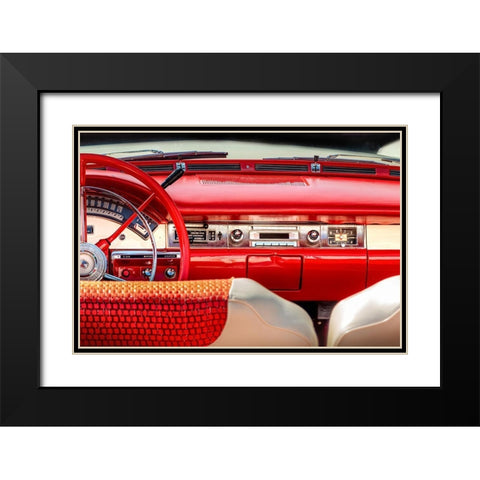 American Way Of Drive Black Modern Wood Framed Art Print with Double Matting by Ruckert, Stephan