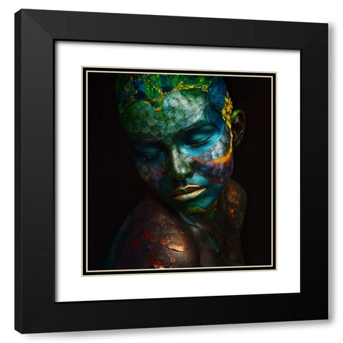 Fish Black Modern Wood Framed Art Print with Double Matting by Kovalev, Ivan