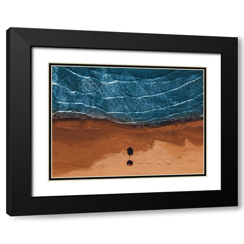 The Sentinel Black Modern Wood Framed Art Print with Double Matting by Petrini, Alessandro