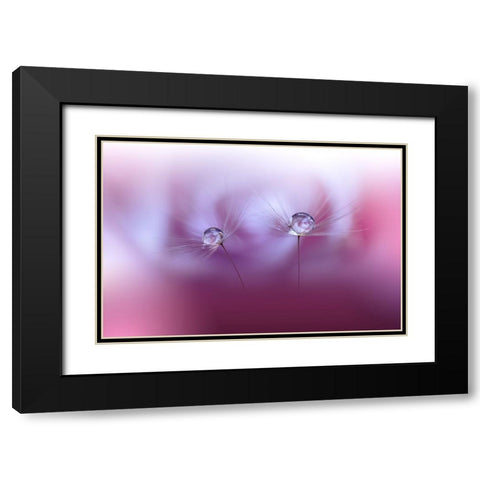 Two Worlds...II Black Modern Wood Framed Art Print with Double Matting by Nan, Juliana