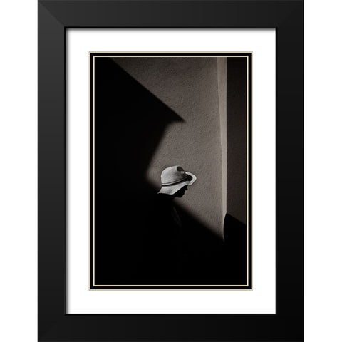 Incinerate Black Modern Wood Framed Art Print with Double Matting by Barone, Vincenzo