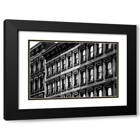 Seeing The Past In The Present Black Modern Wood Framed Art Print with Double Matting by Ong, Aldwin