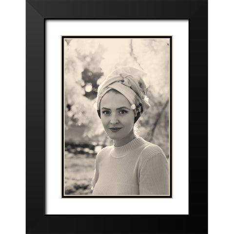 D. Black Modern Wood Framed Art Print with Double Matting by Prioteasa, Sebastian