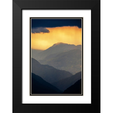 The layers of the Mountain. Black Modern Wood Framed Art Print with Double Matting by Arifuzzaman, Md.
