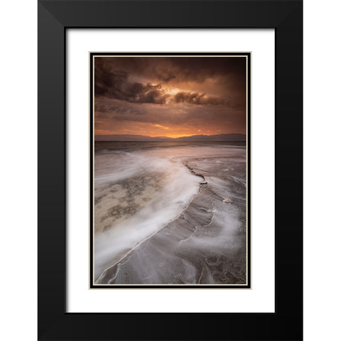 Salt Shelf Black Modern Wood Framed Art Print with Double Matting by Ehrlich, Amir