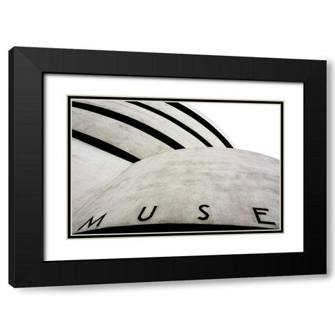 Muse_um Black Modern Wood Framed Art Print with Double Matting by Bertazzi, Flavio