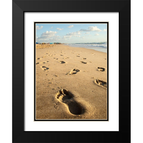 Someone Was Here........ Black Modern Wood Framed Art Print with Double Matting by Danielraphotos