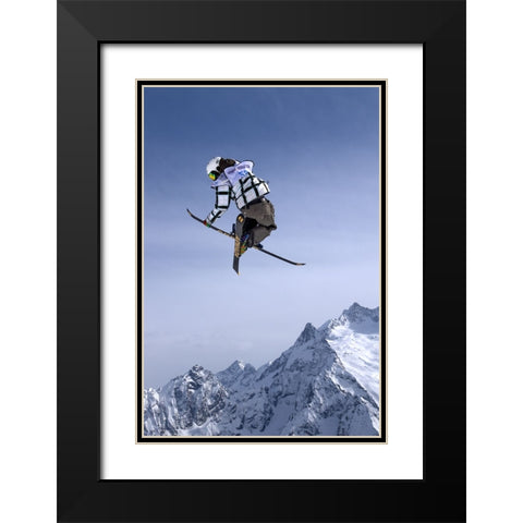 HIGHER THAN THE MOUNTAINS Black Modern Wood Framed Art Print with Double Matting by Alaberdov, Arsen