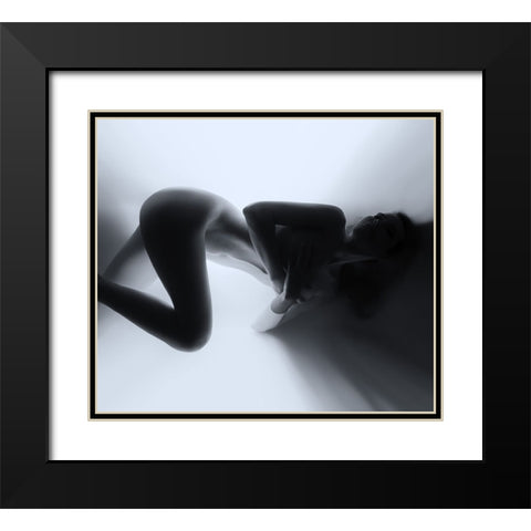 Nesting Lives Black Modern Wood Framed Art Print with Double Matting by Borovskikh, Denis