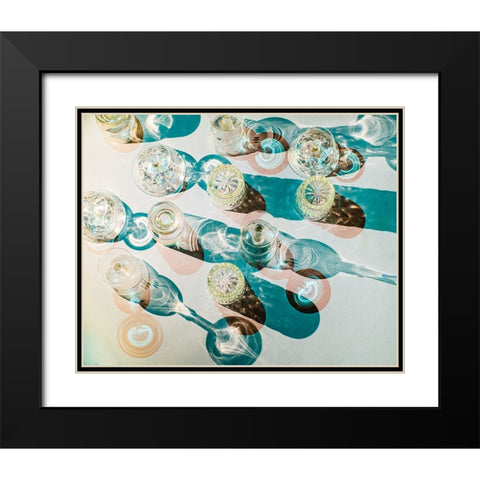 Fragile shapes Black Modern Wood Framed Art Print with Double Matting by Valentina Patrascoiu, Monica