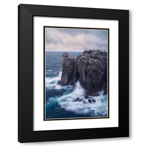 Folds A Creases Black Modern Wood Framed Art Print with Double Matting by Lost in Woodlands