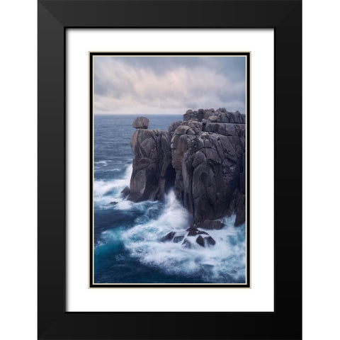 Folds A Creases Black Modern Wood Framed Art Print with Double Matting by Lost in Woodlands