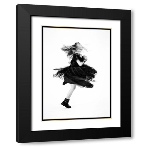 Dance With Me Black Modern Wood Framed Art Print with Double Matting by Belokonov, Boris