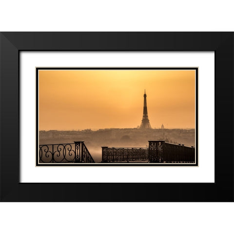 The Awakening Of The Iron Lady Black Modern Wood Framed Art Print with Double Matting by Pacifico