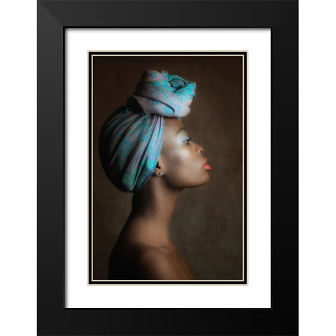 Alisha Black Modern Wood Framed Art Print with Double Matting by Franke, Ruth