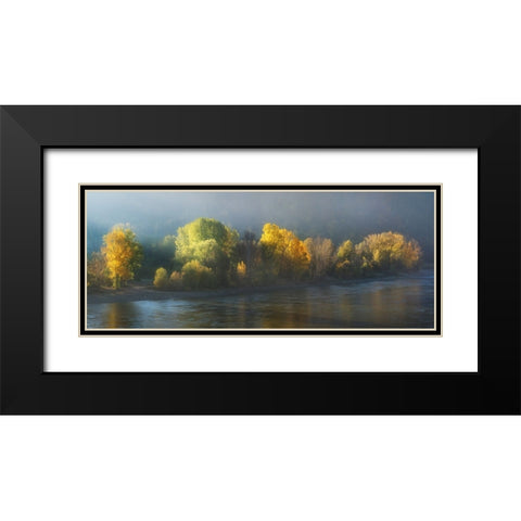Side Of Light Black Modern Wood Framed Art Print with Double Matting by Jochen, Burger