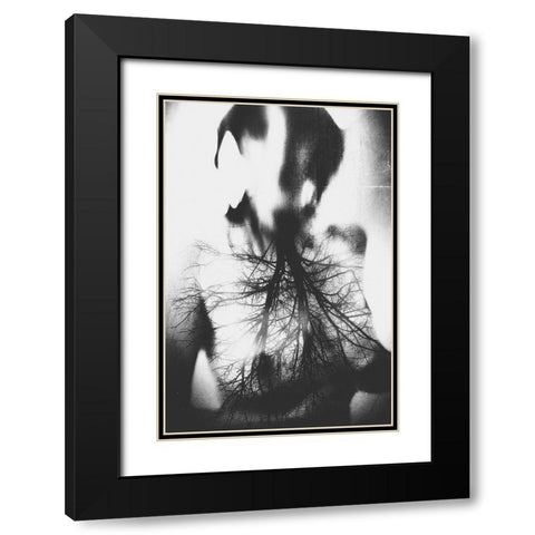 Untitled Black Modern Wood Framed Art Print with Double Matting by Bousca, Bogdan