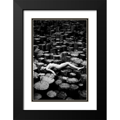 Forest Black Modern Wood Framed Art Print with Double Matting by Markachev, Leonid