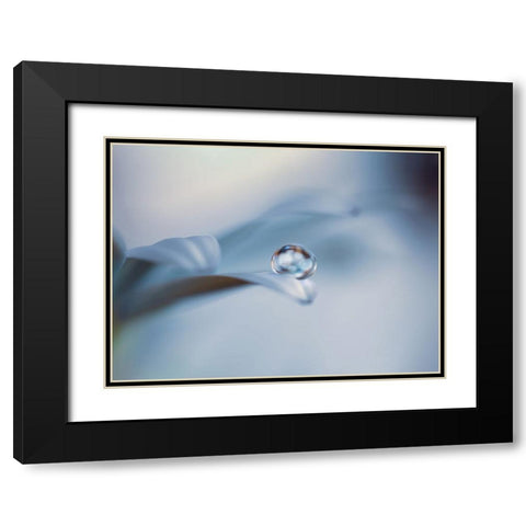 Non mi lasciare Black Modern Wood Framed Art Print with Double Matting by Bonazza, Lara