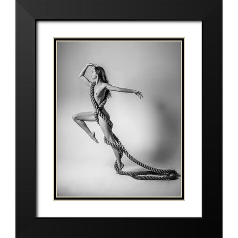 Eliska, Melbourne 2019 Black Modern Wood Framed Art Print with Double Matting by Fritz, Ray