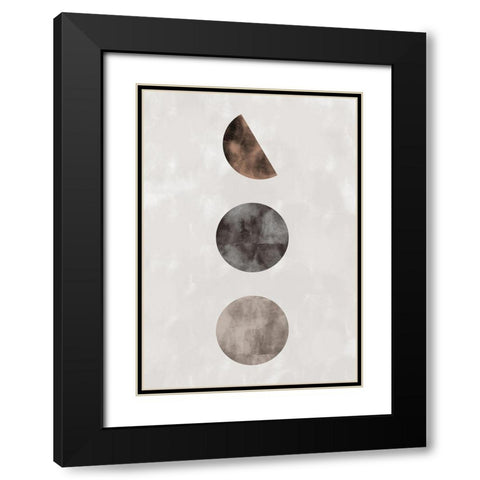 geo_3 amigos_002_brown Black Modern Wood Framed Art Print with Double Matting by 1x Studio II
