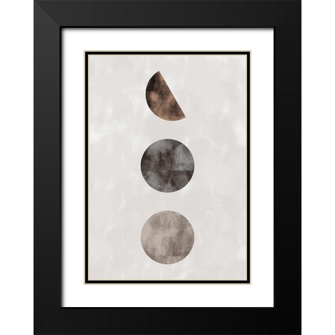 geo_3 amigos_002_brown Black Modern Wood Framed Art Print with Double Matting by 1x Studio II