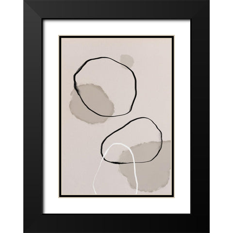 splash rings_004 Black Modern Wood Framed Art Print with Double Matting by 1x Studio II