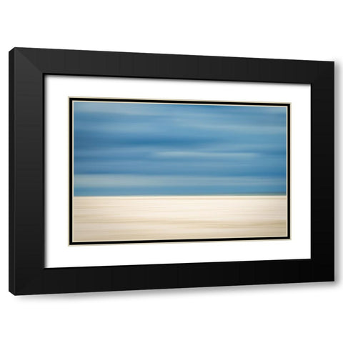 Sand And Clouds Black Modern Wood Framed Art Print with Double Matting by Reichelt, Dieter