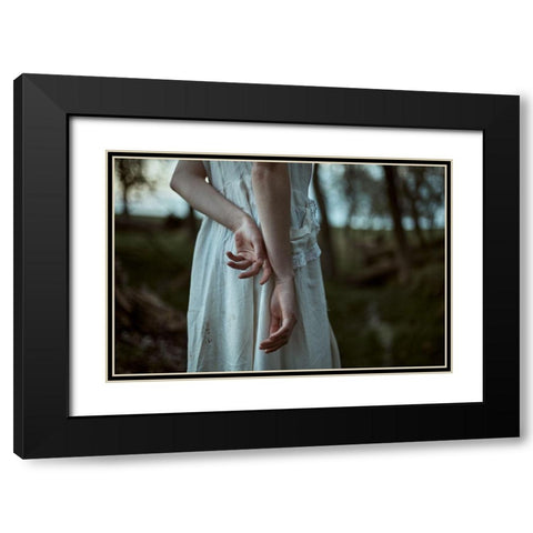 The Sense Of Nothing Black Modern Wood Framed Art Print with Double Matting by Paula Pereira, Ana