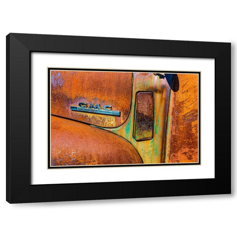 1950 Gmc Truck 195 Black Modern Wood Framed Art Print with Double Matting by Beavis, Andrew