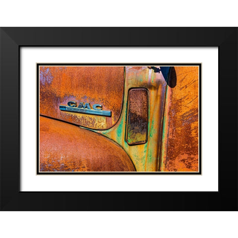1950 Gmc Truck 195 Black Modern Wood Framed Art Print with Double Matting by Beavis, Andrew