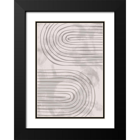 Arch_bend_003 Black Modern Wood Framed Art Print with Double Matting by 1x Studio II